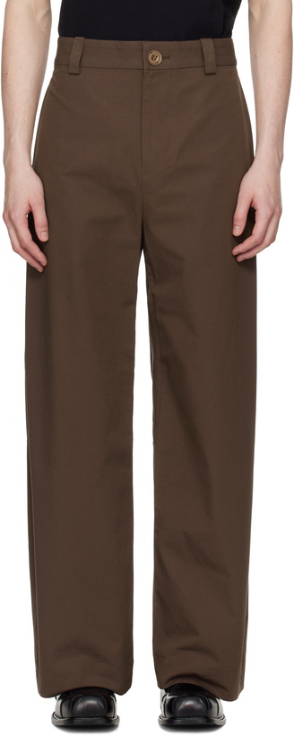 Photo: pet-tree-kor Brown Erosion Trousers