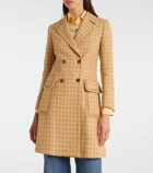 Etro Prince of Wales wool-blend coat