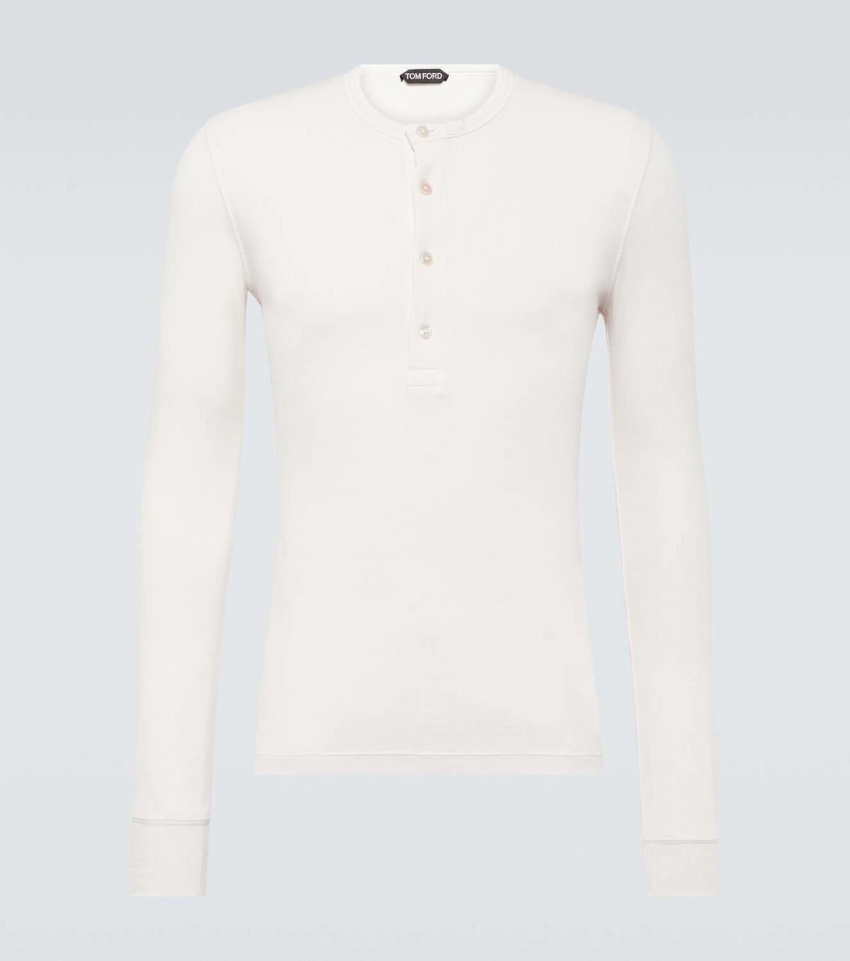 【Tom Ford】リブニットジャージ Henleyシャツ Tom Ford Jersey Henley shirt TOM FORD