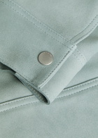 Frame Suede Trucker Jacket Light Blue