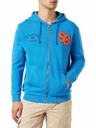 MC2 Saint Barth Man Cotton Sweatshirt With Patch And Embroidery