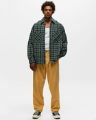 Bstn Brand Bouclé Plaid Shirt Green - Mens - Longsleeves