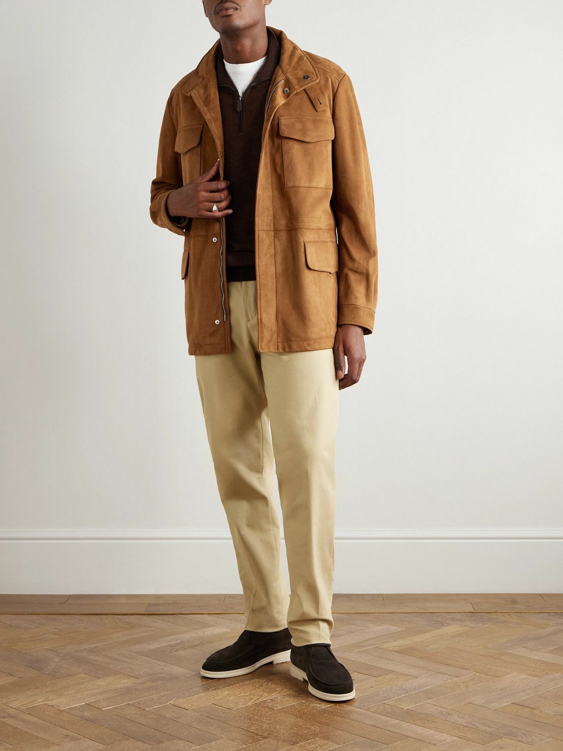 Loro Piana - Suede Field Jacket - Brown