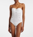 Zimmermann Indra embroidered swimsuit