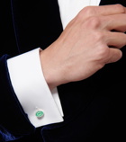 Gucci - Interlocking G enamel cufflinks