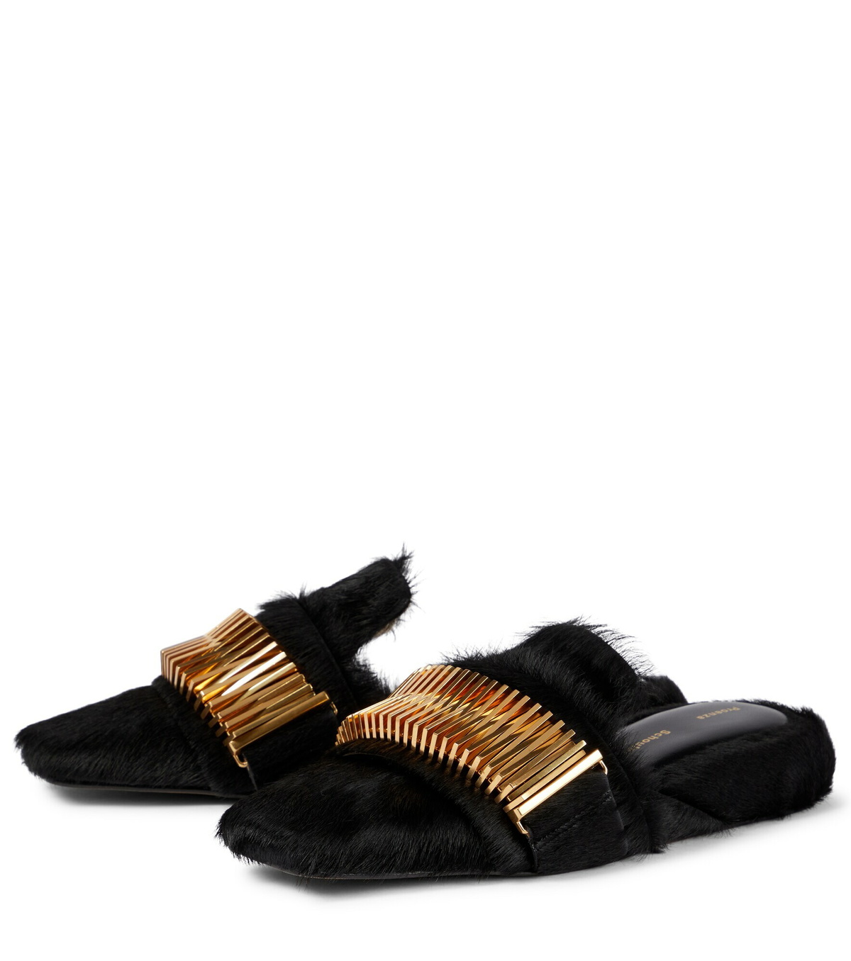 Proenza Schouler Quad Coil calf hair slippers Proenza Schouler