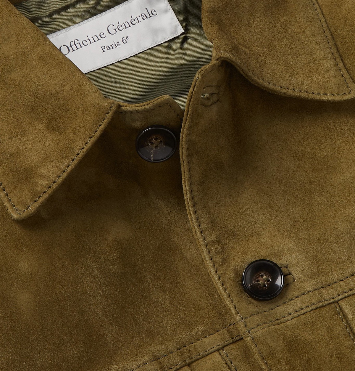 Officine generale on sale liam suede jacket