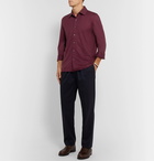 Rubinacci - Wool-Piqué Shirt - Burgundy