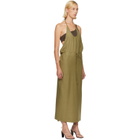 Baserange Green Apron Midi Dress