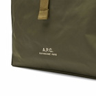 A.P.C. Men's Cabas Archive Tote Bag in Khaki 
