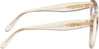LOEWE Beige Curvy Glasses