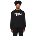 McQ Alexander McQueen Black Monster Pullover Sweatshirt