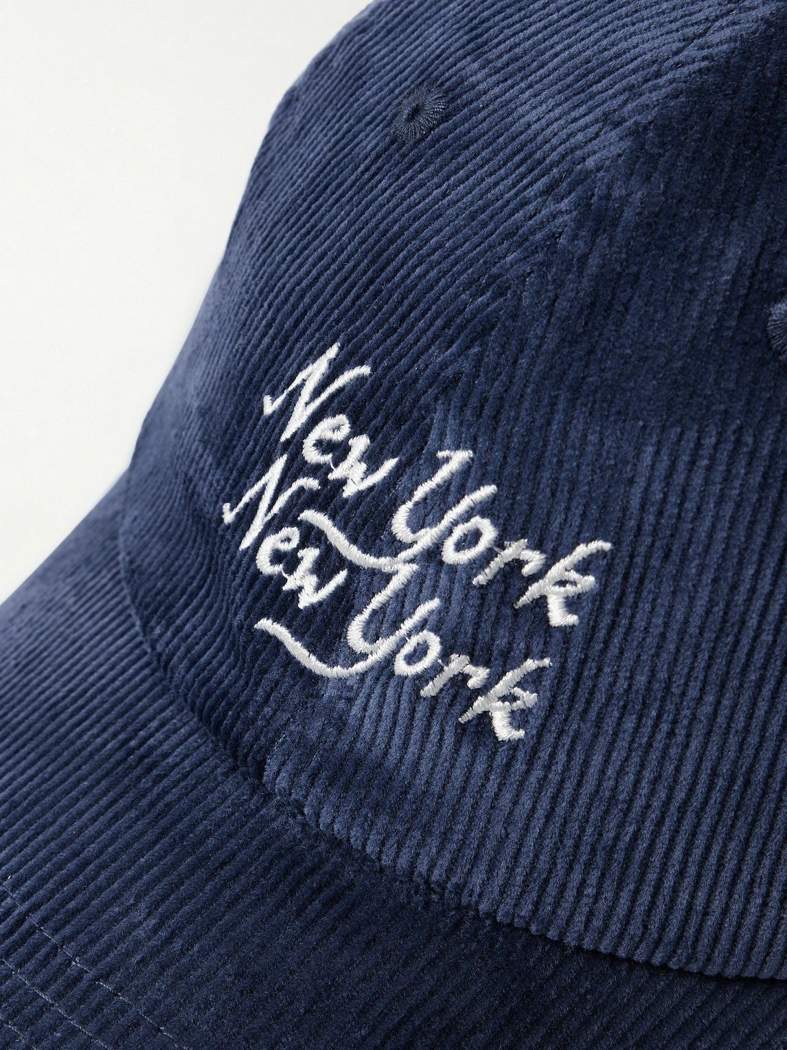 Corridor - Embroidered Cotton-Corduroy Baseball Cap