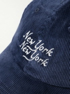 Corridor - Embroidered Cotton-Corduroy Baseball Cap