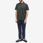 Fred Perry Men's Original Plain Polo Shirt - Made in England in Night Green/Black