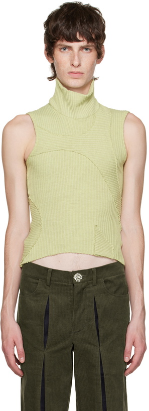 Photo: Solitude Studios SSENSE Exclusive Green Directions Tank Top