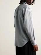TOM FORD - Cutaway-Collar Silk-Poplin Shirt - Gray
