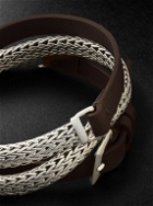 John Hardy - Classic Silver and Leather Chain Bracelet