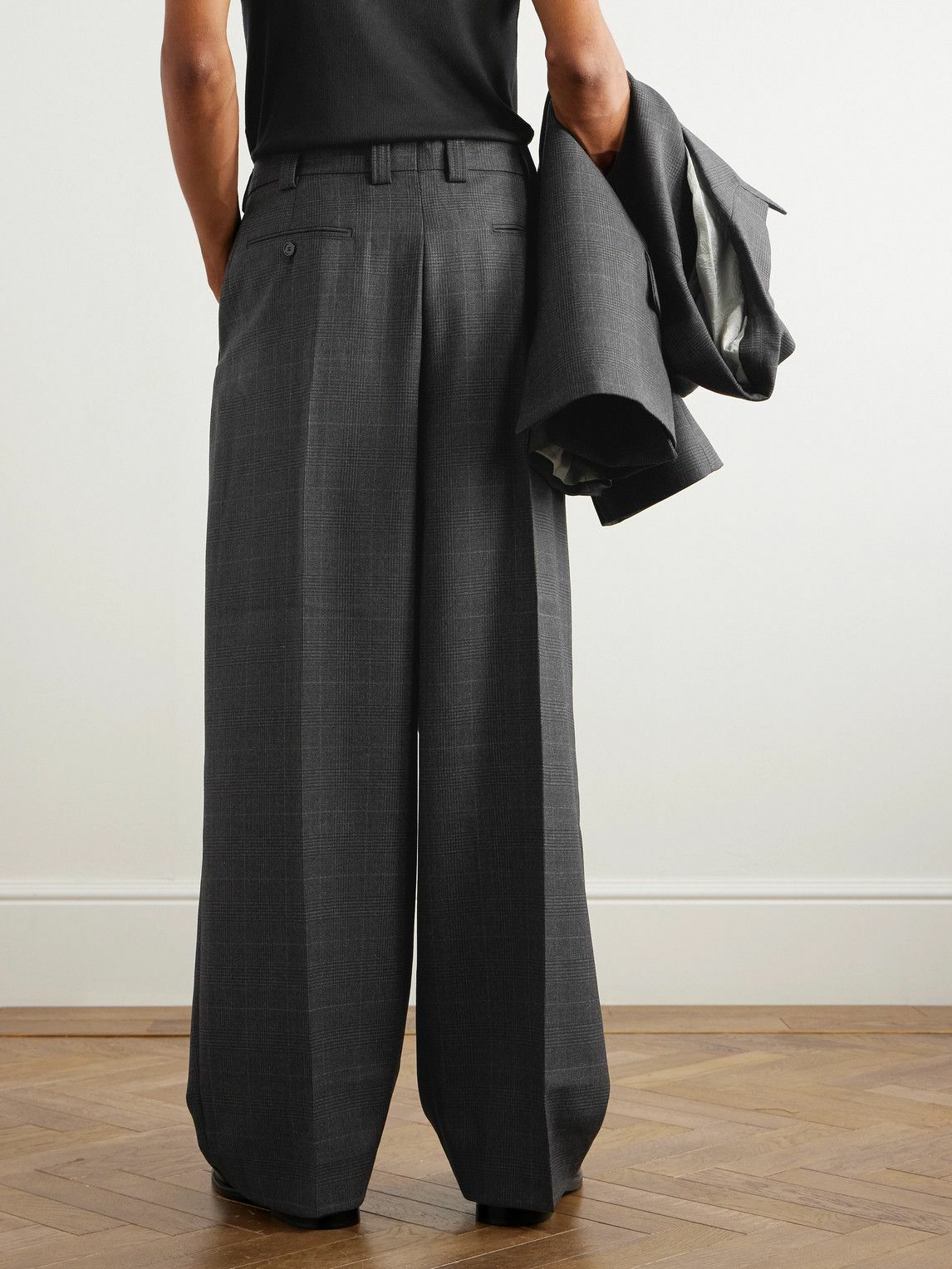 Acne studios wide leg trousers best sale