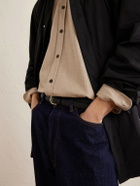 Purdey - Cutaway-Collar Wool and Cashmere-Blend Shirt - Neutrals