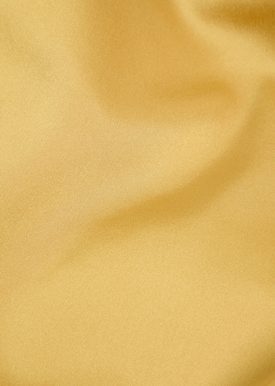Staud Garden Satin Mini Dress Yellow