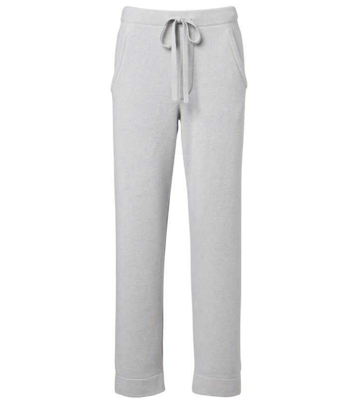 Photo: God's True Cashmere Cashmere straight pants with rose quartz