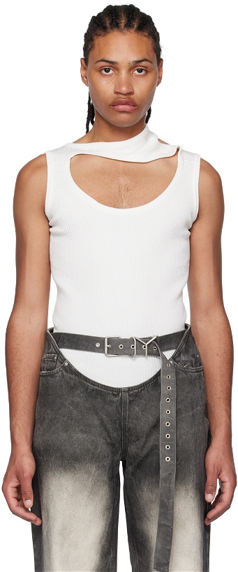Photo: Y/Project White Triple Collar Tank Top