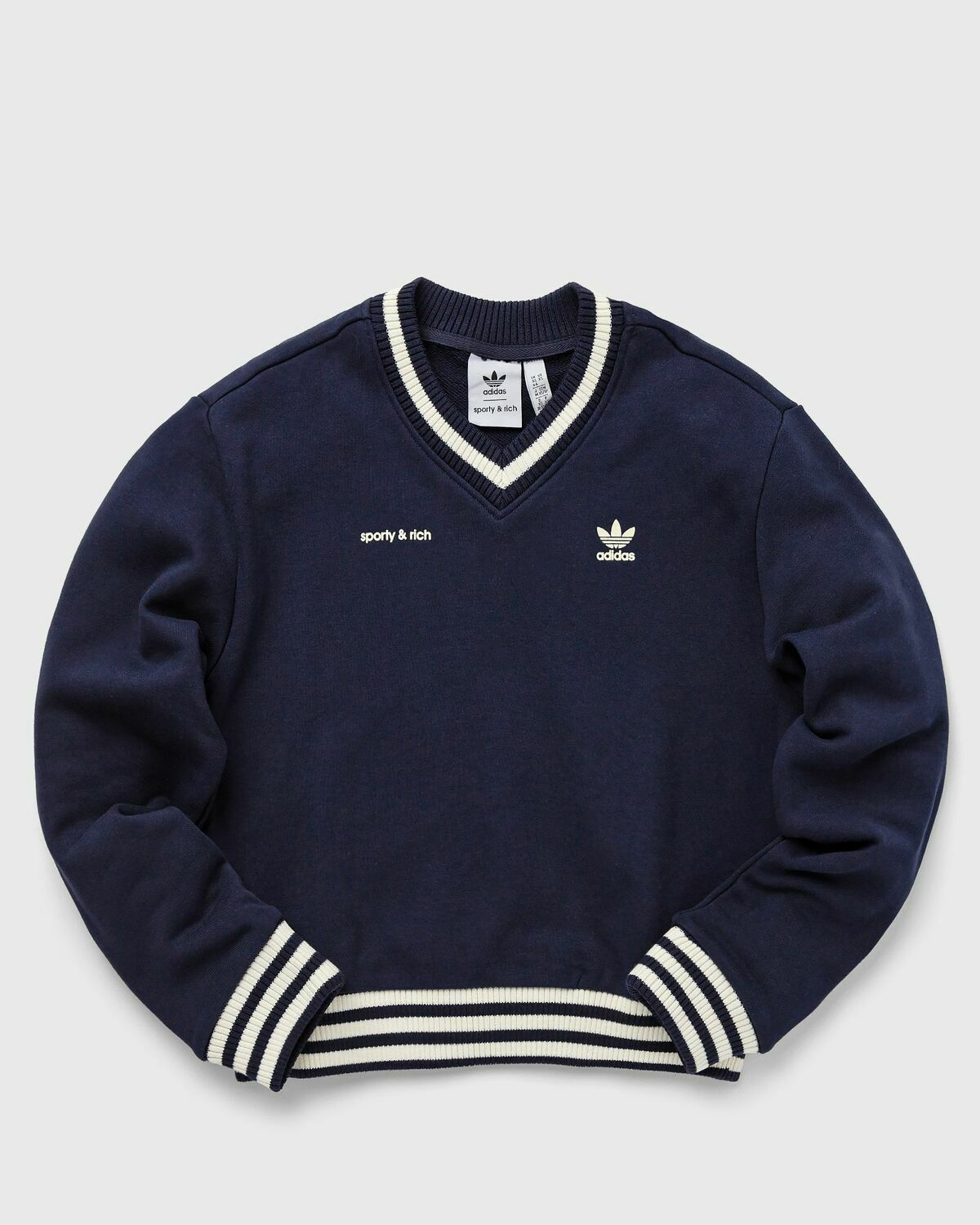 Adidas v clearance neck sweatshirt