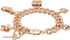Marc Jacobs Rose Gold 'The Mini Icon Charm' Bracelet