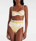 Farm Rio Azaleia floral printed bikini bottoms