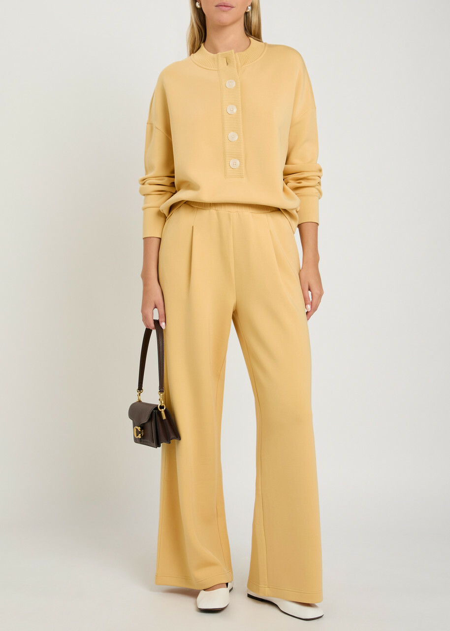 Varley The Extra Wide Leg 29.5 Jersey Sweatpants Yellow