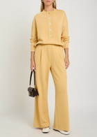 Varley The Extra Wide Leg 29.5 Jersey Sweatpants Yellow