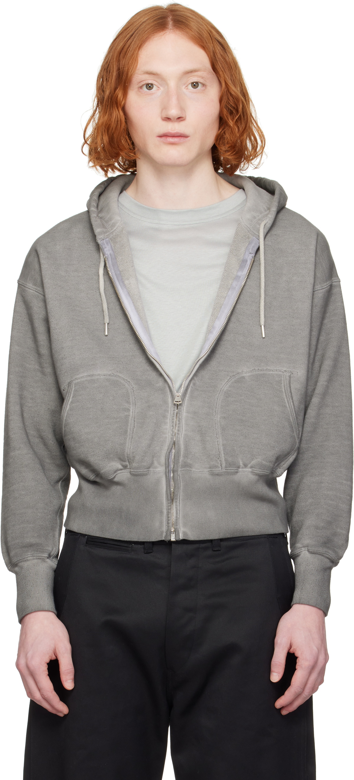 Taiga Takahashi Gray Lot.606 Hoodie Taiga Takahashi Taiga Takahashi Gray Lot.606 Hoodie Taiga Takahashi
