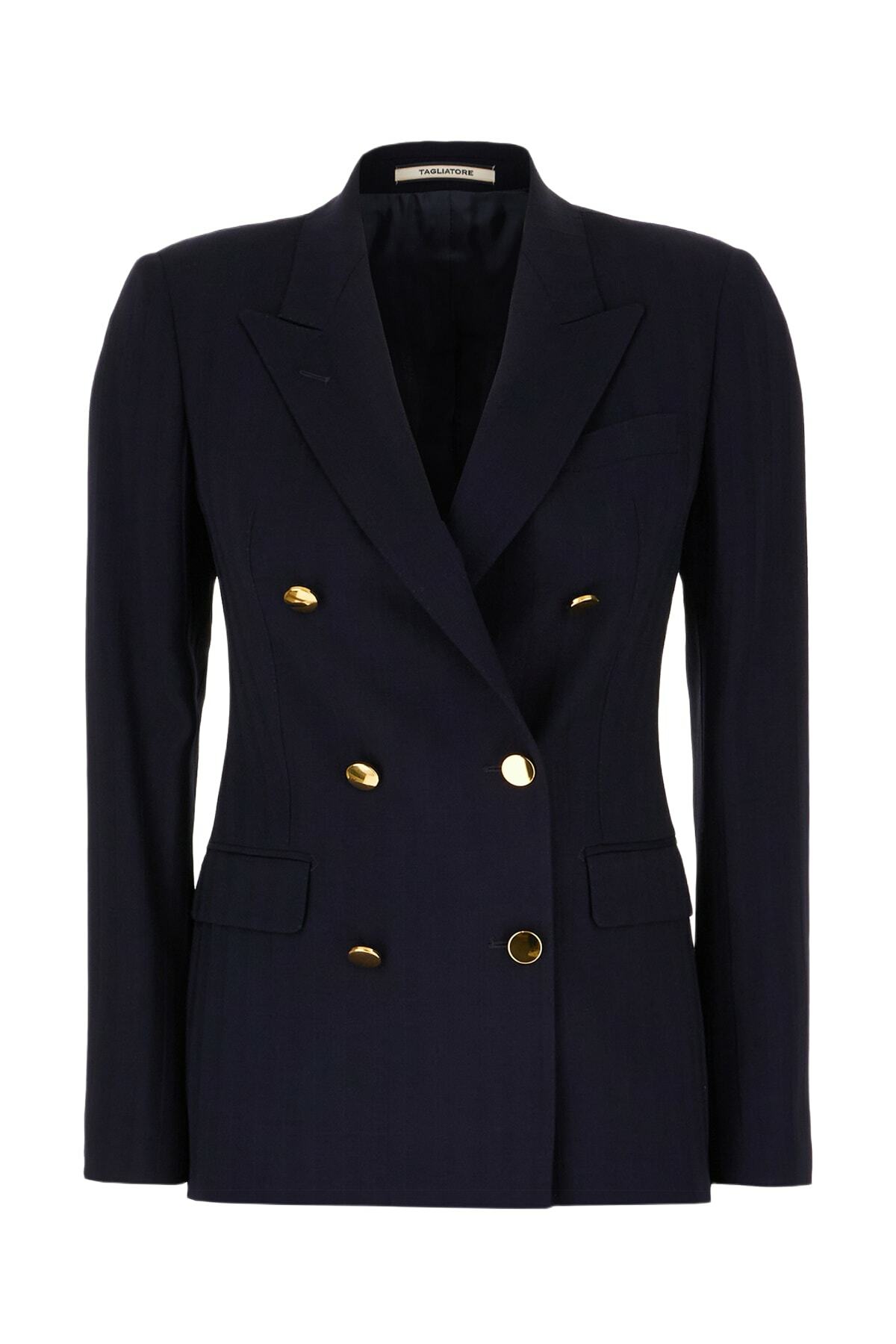 Tagliatore Navy Blue Wool Blend Suit