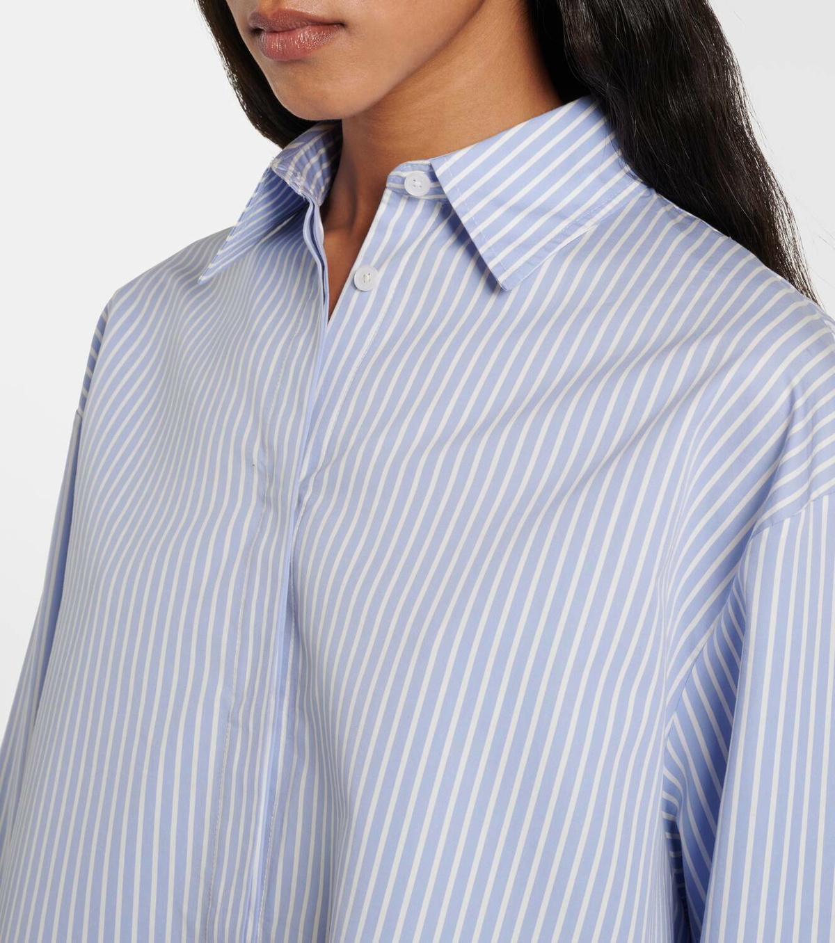 Proenza Schouler Isla striped cotton and silk shirt