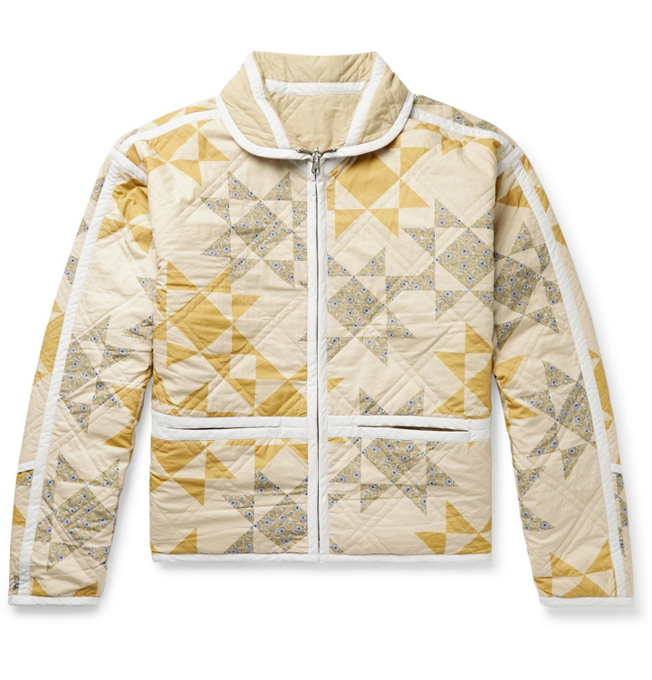 Photo: Isabel Marant - Kilkis Quilted Printed Cotton Jacket - Neutrals