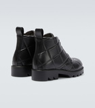 Bottega Veneta - Strut Grid padded leather ankle boots