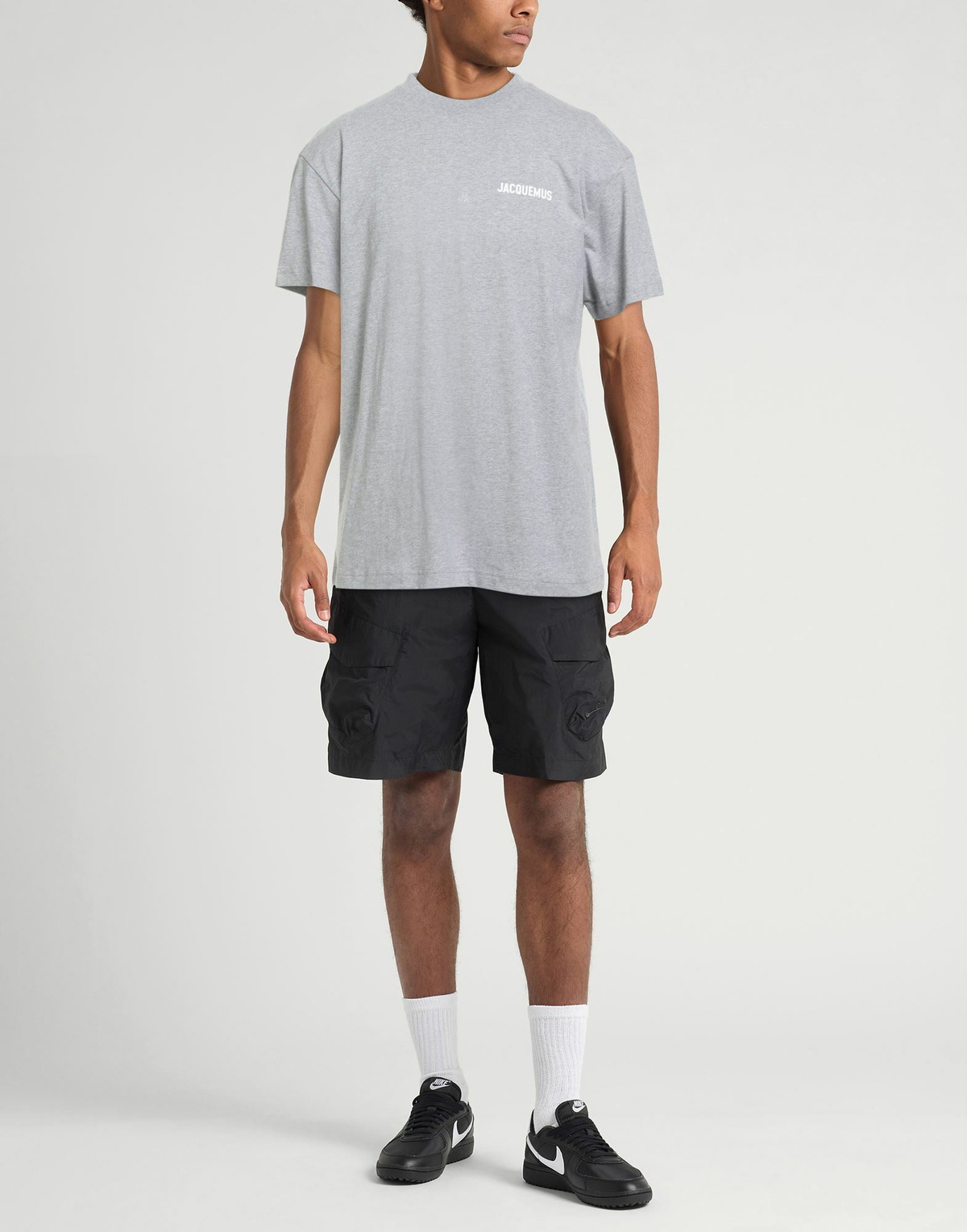 Jacquemus Mens T-shirt Light in Grey