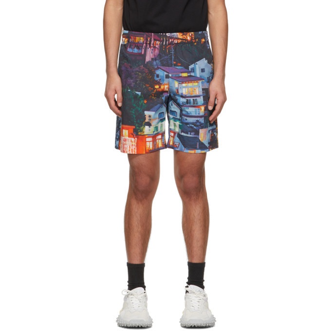 Photo: MSGM Multicolor Seth Armstrong Edition Printed Shorts