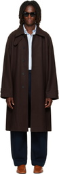Studio Nicholson Brown Cabo Wool Coat