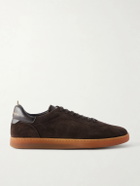 Officine Creative - Halo 003 Suede Sneakers - Brown