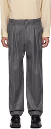 AFTER PRAY Gray Two Tuck Trousers