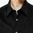 Studio Nicholson Men's Rosso Corduroy Overshirt in Black