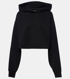 Alo Yoga Bae cropped cotton-blend hoodie