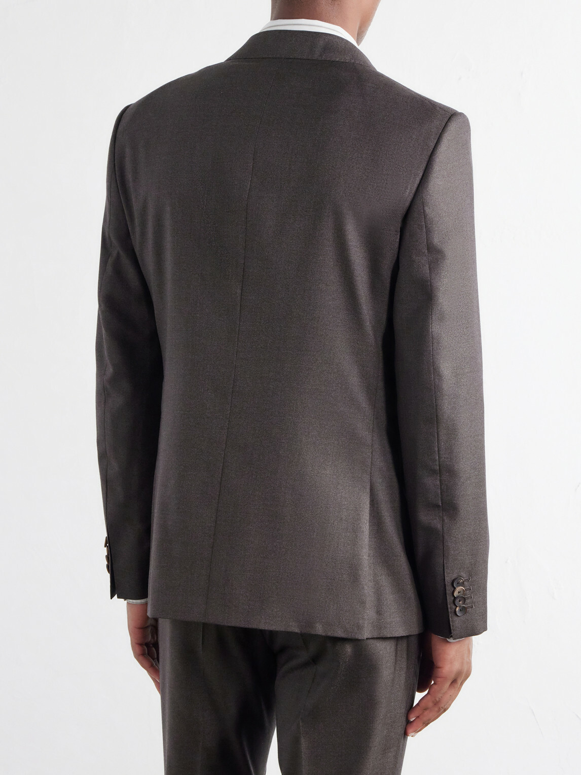 Mr P. - Luxe Wool and Silk-Blend Suit Jacket - Brown