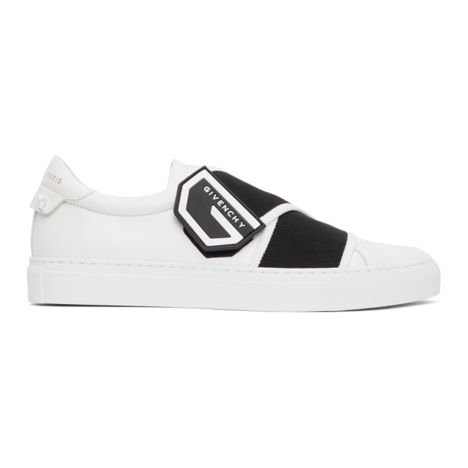 Photo: Givenchy White Crossed Strap Urban Knots Sneakers