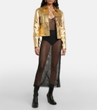 Dodo Bar Or Corin metallic-effect midi dress