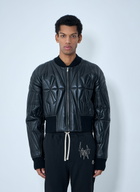 Moncler + Rick Owens Geocamo Cropped Quilted Bomber Jacket