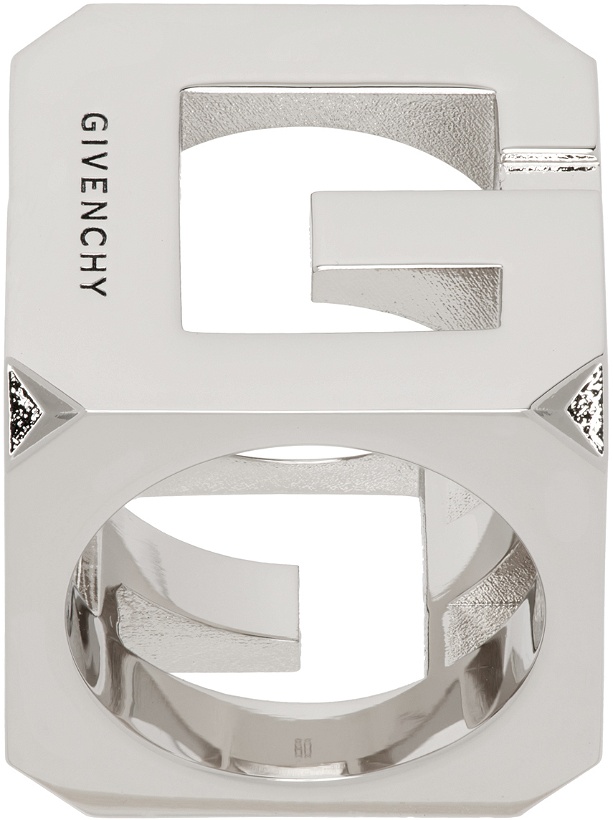 Photo: Givenchy Silver G Cube Ring