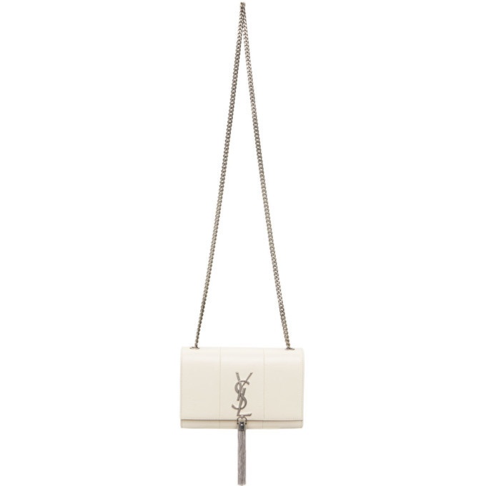 Yves Saint Laurent Beige Smooth Leather Kate Tassel Wallet on Chain Bag -  Yoogi's Closet